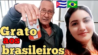 Família cubana AGRADECE AO POVO BRASILEIRO. Meu avô está impressionado. CUBANOS NO BRASIL 🇨🇺🇧🇷