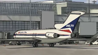 Delta Flight 1141 2D Crash Animation