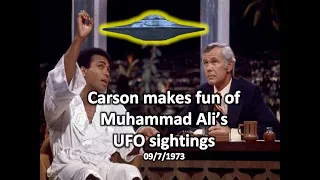 Muhammad Ali's UFO sightings discussed with Johnny Carson on The Tonight Show 9/7/73