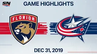 NHL Highlights | Panthers vs. Blue Jackets - Dec. 31, 2019