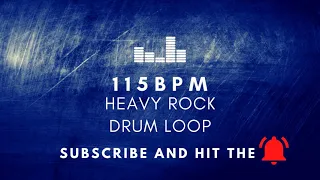 Heavy Rock Drum Loop 115 BPM [Practice Tool + Free Download]