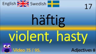 75 Adjectives 8 adjektiv Svenska - Engelska Ord / Swedish - English Words