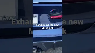 Exhaust on the new BMW M3 Competition is absolutely sick