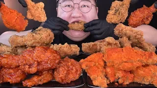 Chicken ( Black Pepper / Hot Crispy / Spicy / Spicy Seasoning ) Chicken Mukbang social eating