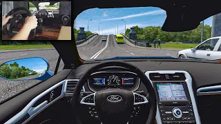 Ford Fusion (Mondeo) 2.0 2017 - City Car Driving [Steering Wheel Gameplay]