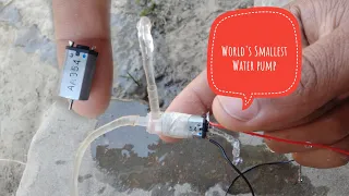 World's Smallest water Pump/   How to make a Ultra mini water pump at home