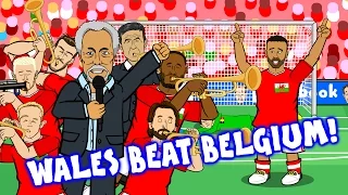 Wales vs Belgium by TOM JONES! (3-1 Euro 2016 Quarter Final)(Robson-Kanu Cruyff goal Vokes Williams)