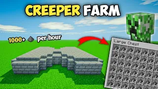 How to Make Creeper Farm in Minecraft