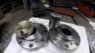 machining/broaching 35 spline dana 60 drive flanges