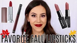 Favorite Fall Lipsticks || Best Drugstore & High End Autumn Lipsticks