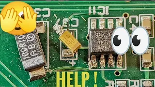 How To Repair Damaged Pads ,Traces and IC Pins #soldering
