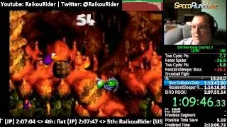 DKC3 103% Speedrun with SGDQ Commentary and Incentives - 1 / 2