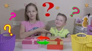 ЗАМЕНА Челлендж Сюрпризы в Волшебных Коробочках // MYSTERY BOX SWITCH UP CHALLENGE