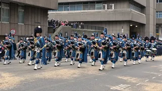 RAF PIPES and DRUMS & QUEEN'S COLOUR SQUADRON in LONDON