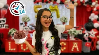 24 HORAS SÓ COMENDO COMIDAS DE FESTA DE ANIVERSÁRIO | Luluca