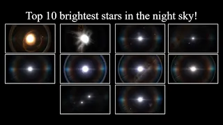 Top 10 brightest stars in the night sky + some other information.