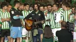 Himno del Real Betis Balompié interpretado por Hugo Salazar  (Ascenso 2015)