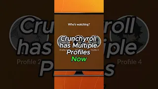 Crunchyroll Has Multiple Profiles Now!! #crunchyroll #crunchyrollnews #animenews #anime #shorts