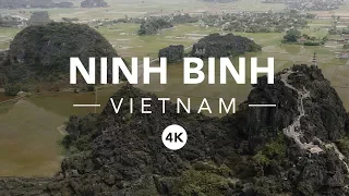 NINH BINH PROVINCE, VIETNAM - 4K DRONE VIDEO FLYCAM