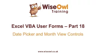 Excel VBA Forms Part 18 - Installing the Date Time Picker and Month View Controls