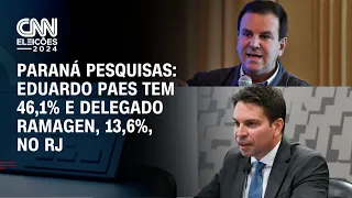 Paraná Pesquisas: Eduardo Paes tem 46,1% e  Ramagen, 13,6%, no RJ | BASTIDORES CNN