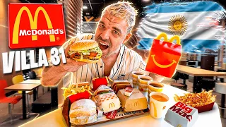 EATING at MCDONALD'S in one of the MOST DANGEROUS areas in ARGENTINA 🍔 *VILLA 31*