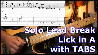 Country Guitar Lick Break in A