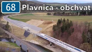 Výstavba cesty I/68 Plavnica - obchvat (apríl 2023)