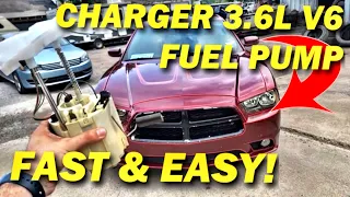 DODGE CHARGER CRANK NO START FIXED 3.6L V6 FUEL PUMP REPLACEMENT DRIVER SIDE FLEX FAST & EASY DIY