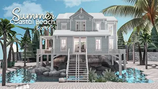 BLOXBURG: Summer Coastal Beach House | speedbuild 🌊