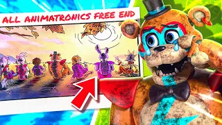 What happens when you FIND & SAVE ALL the ANIMATRONICS?! (NEW Pacifist FNAF Security Breach Ending)