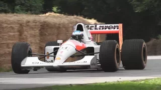 1991 McLaren MP4/6 F1 Sound - Honda 3.5 V12 Engine Screams at Goodwood