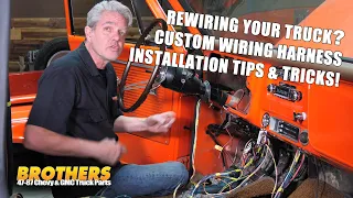 1947-87 Chevy & GMC Truck Custom Wiring Install Tips & Techniques