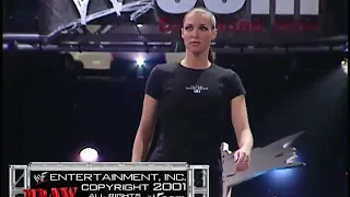 Stone cold Steve Austin attacks . Stephanie McMahon