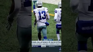 Michael Gallup gets MASSIVE extension after Amari Cooper trade 👀😳 #shorts