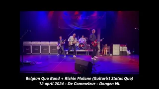 Belgian Quo Band and Richie Malone guitarist Status Quo softer ride 2024