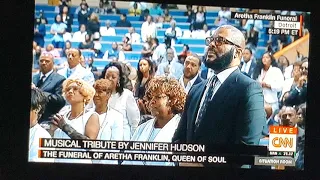 Jennifer Hudson Performs at Aretha Franklin Memorial