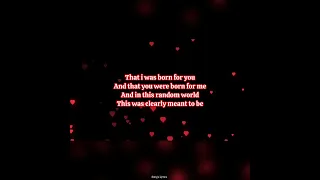 born for you -- david pomeranz (lyrics)