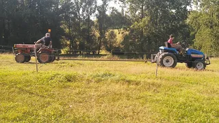 Iseki Tu318 VS Kubota B7100 pulling challenge just for fun.