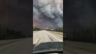 WATCH | Plumes of wildfire smoke fill the sky in Northwest Territories