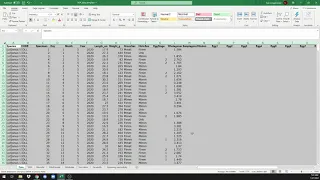 Inserting data (Excel)