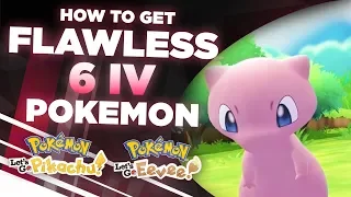 How to get FLAWLESS 6 IV Pokemon in Pokemon Let's Go Pikachu & Eevee!