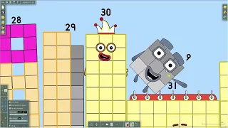 Numberblocks 0-64 with killer and 5 youtubers E3