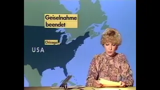 ARD 18.08.1978 - Tagesschau um 20 Uhr und Ansage zu "Ein Alibi Zerbricht", davor Programmtafeln