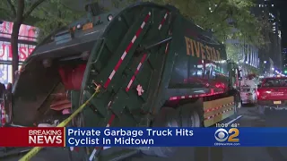 Breaking: Cyclist Struck By Private Garbage Truck