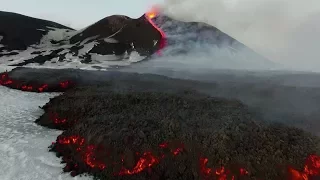 Drone footage: Mt. Etna’s biggest eruptions in 2017