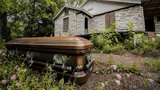 Abandoned Funeral Home - Found Caskets and Hearse