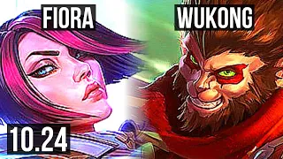 FIORA vs WUKONG (TOP) | 2.8M mastery, 1400+ games, 5/1/2 | KR Master | v10.24