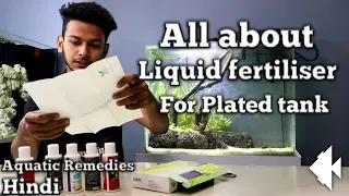 Liquid fertiliser for planted tank