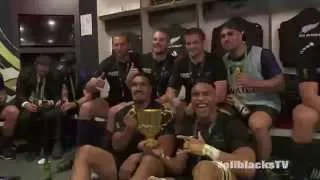 Rugby World Cup 2015 Final - All Blacks Changing Room Post Match